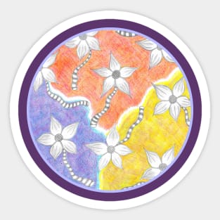 Tricolor Garden Sticker